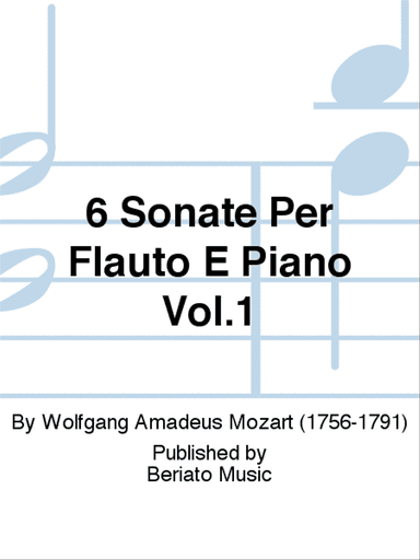 6 Sonate Per Flauto E Piano Vol.1