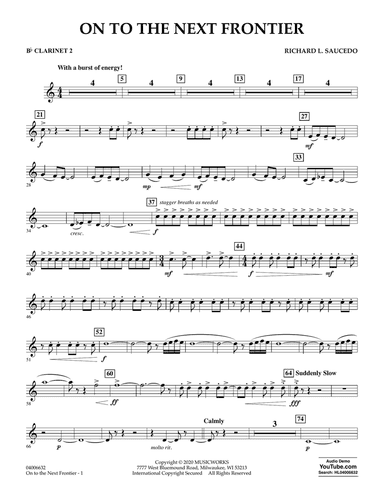 On to the Next Frontier - Bb Clarinet 2