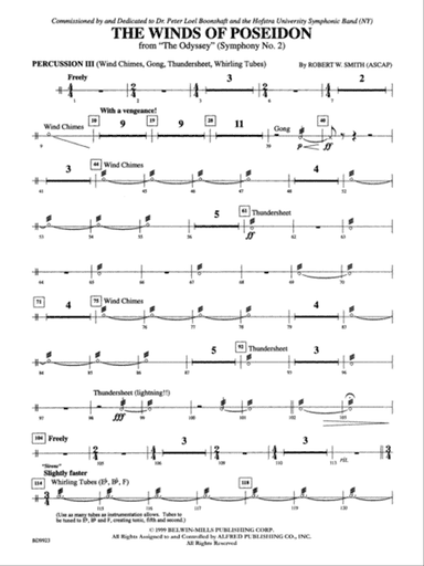 The Winds of Poseidon (from The Odyssey (Symphony No. 2)): 3rd Percussion