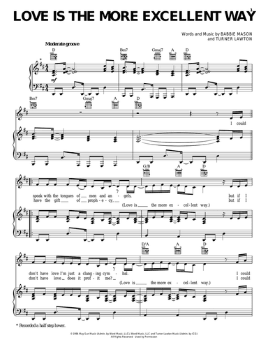 Love Is The More Excellent Way