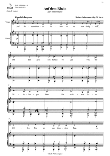 Auf dem Rhein, Op. 51 No. 4 (C Major)
