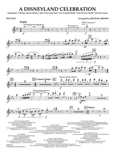 A Disneyland Celebration - Piccolo