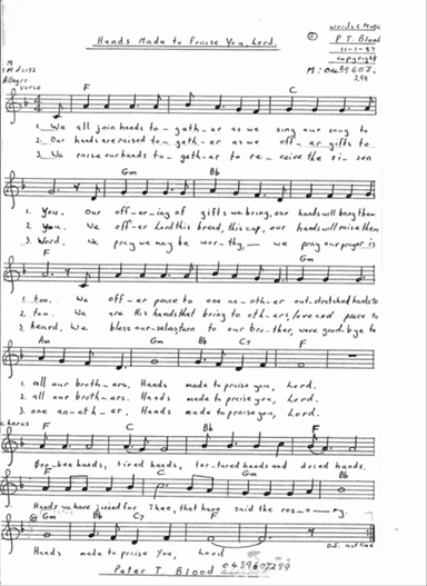 Hands Made To Praise You , Lord