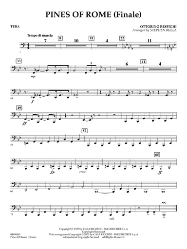 The Pines of Rome (Finale) (arr. Stephen Bulla) - Tuba