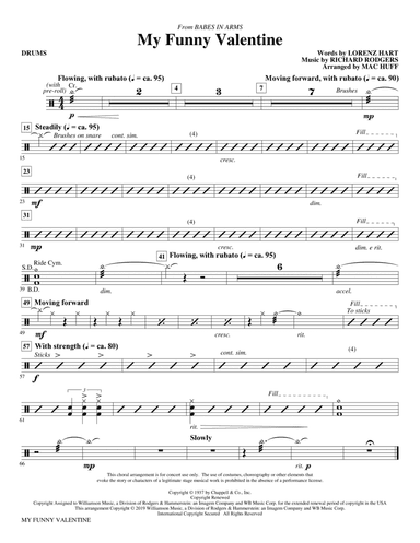 My Funny Valentine (arr. Mac Huff) - Drums