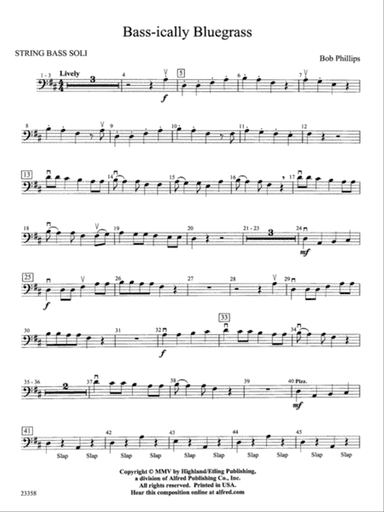 Bass-ically Bluegrass: Solo String Bass