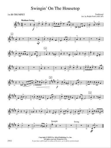 Swingin' on the Housetop: 1st B-flat Trumpet