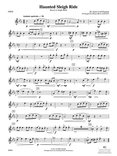 Haunted Sleigh Ride: Oboe