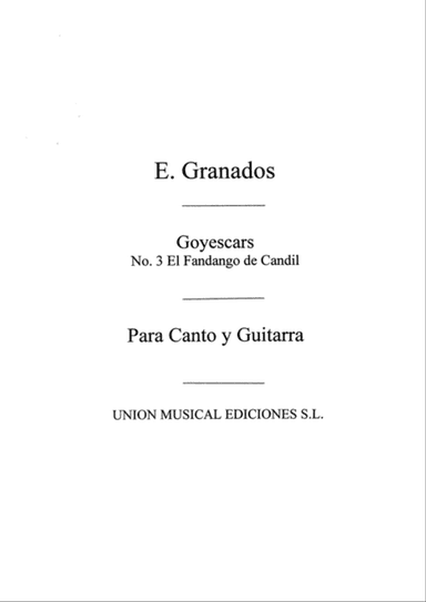 El Fandango Del Candil No.3 From Goyescas