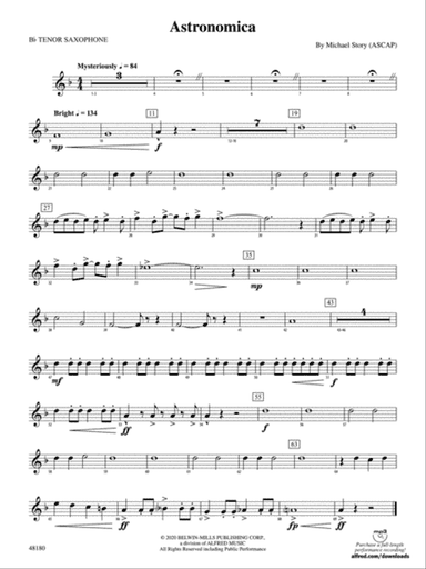 Astronomica: B-flat Tenor Saxophone