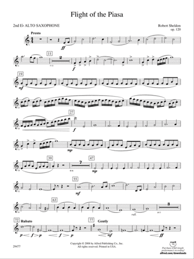 Flight of the Piasa: 2nd E-flat Alto Saxophone