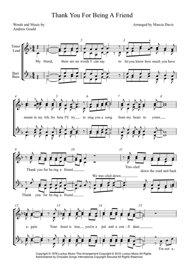 Thank You For Being A Friend