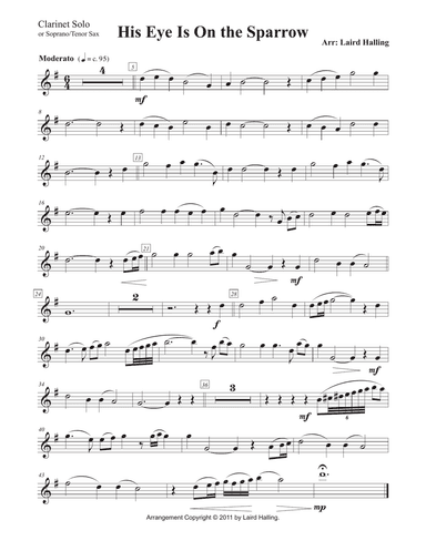 His Eye Is On the Sparrow