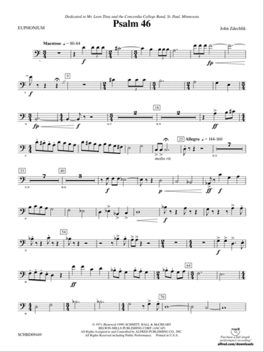 Psalm 46: Baritone B.C.