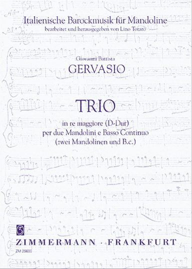 Trio per due Mandolini e Basso continuo