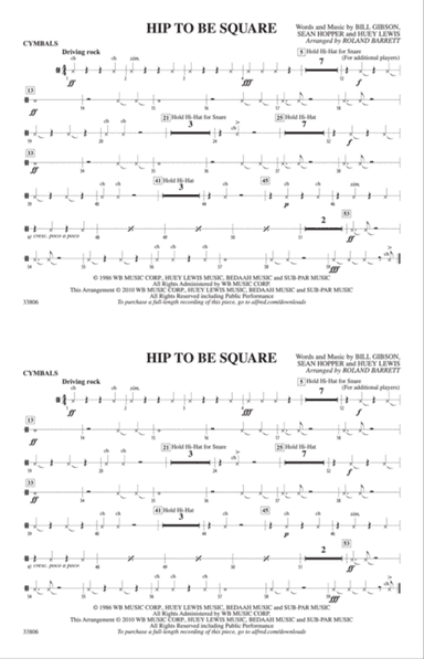 Hip to Be Square: Cymbals