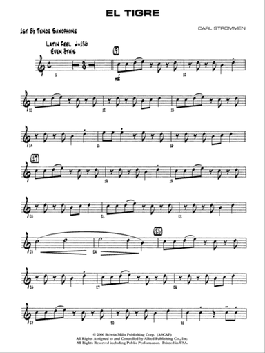 El Tigre: B-flat Tenor Saxophone