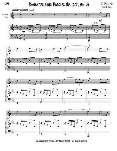 Romances sans Paroles Op. 17, No. 3