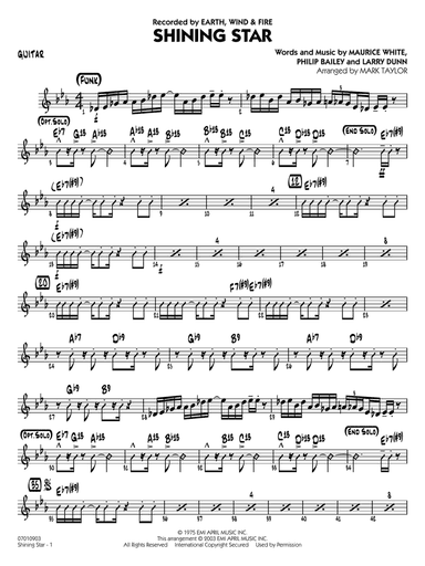 Shining Star (arr. Mark Taylor) - Guitar