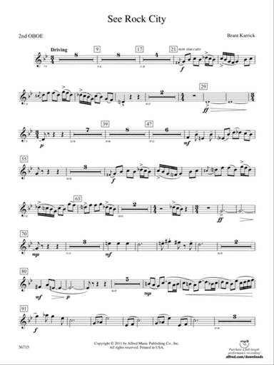 See Rock City: 2nd Oboe