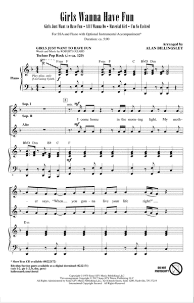 Girls Wanna Have Fun (Medley)