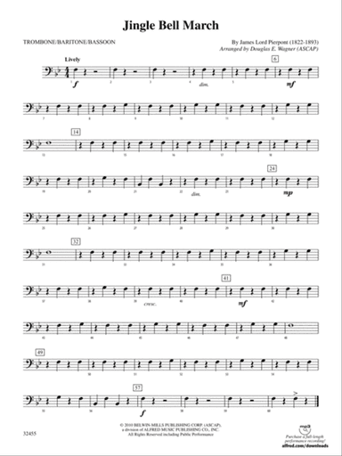 Jingle Bell March: 1st Trombone