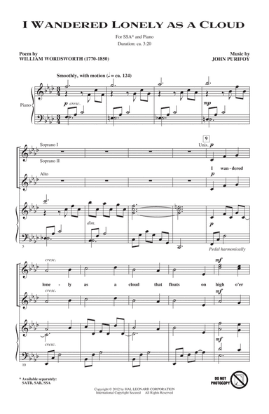 I Wandered Lonely As A Cloud