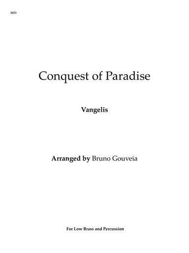 Conquest Of Paradise
