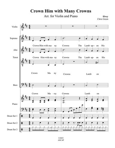 Crown Him with Many Crowns (SATB)