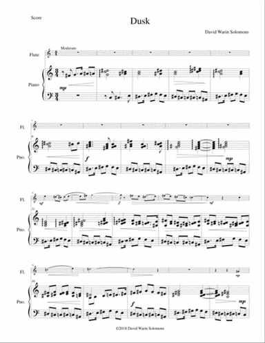 Dusk - an Octatonic duo for flute and piano