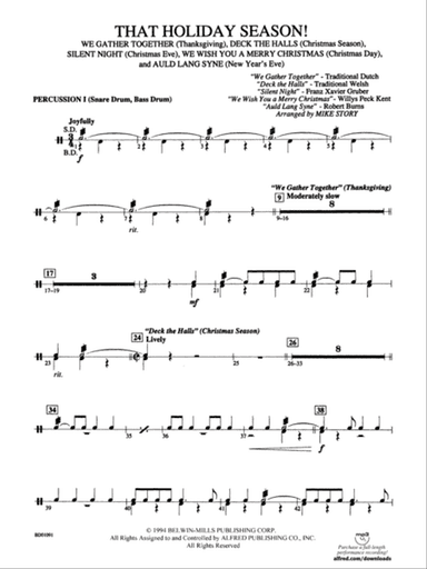 That Holiday Season!: 1st Percussion