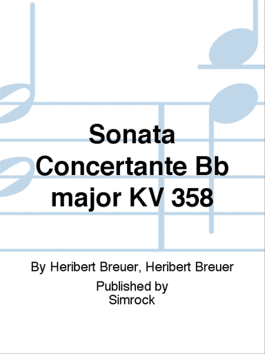 Sonata Concertante Bb major KV 358