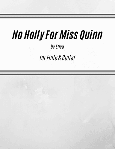 No Holly For Miss Quinn