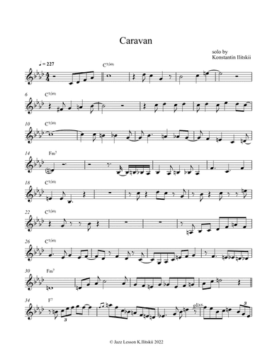 Caravan violin solo