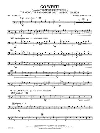 Go West!: 2nd Trombone