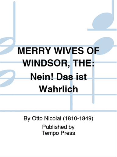 MERRY WIVES OF WINDSOR, THE: Nein! Das ist Wahrlich