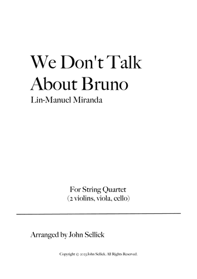 We Don't Talk About Bruno