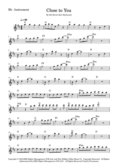 (they Long To Be) Close To You