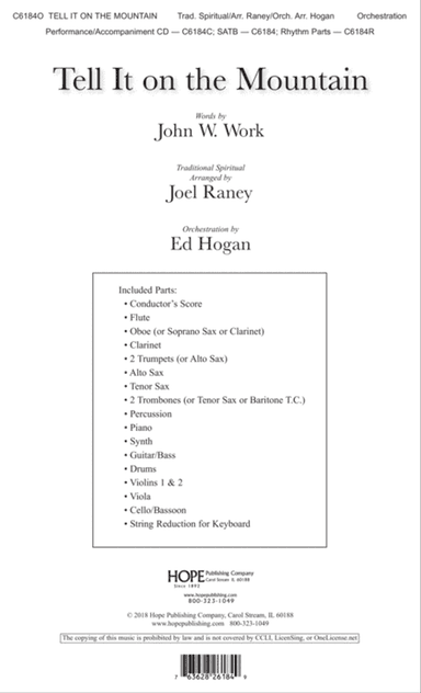 Tell It On the Mountain