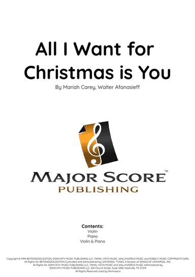 All I Want For Christmas Is You
