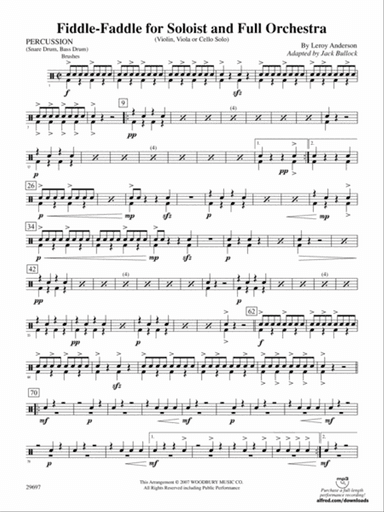 Fiddle-Faddle for Soloist and Full Orchestra: 1st Percussion