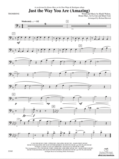 Just the Way You Are (Amazing): 1st Trombone