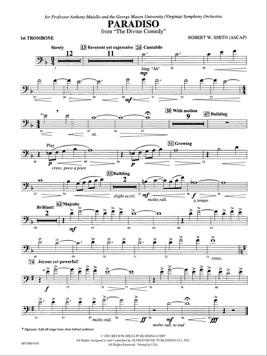 Paradiso (from The Divine Comedy): 1st Trombone