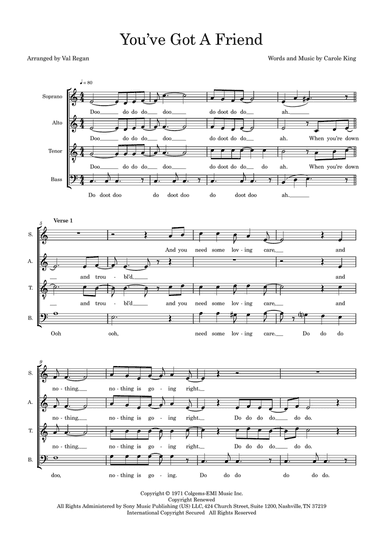 You've Got A Friend (arr. Val Regan)
