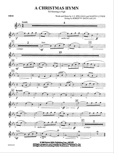 A Christmas Hymn: Oboe