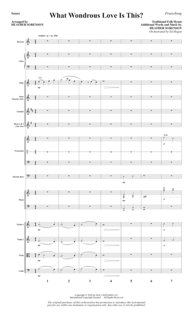 What Wondrous Love Is This? (arr. Heather Sorenson) - Full Score