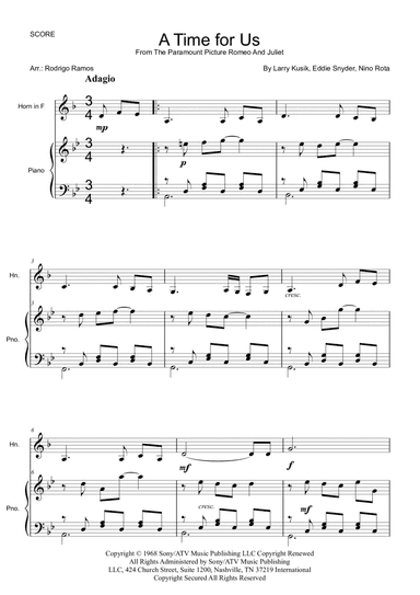 A Time For Us (love Theme)