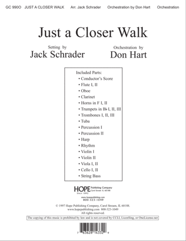 Just a Closer Walk