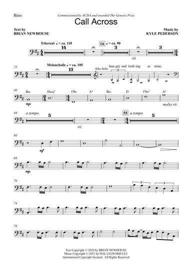 Call Across - Acoustic/Electric Bass
