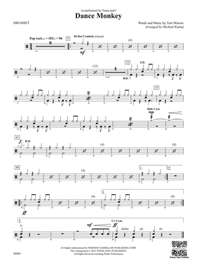 Dance Monkey: Drums